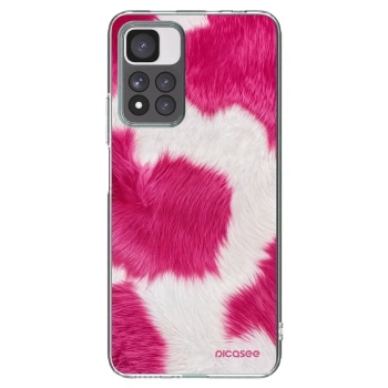 Picasee silikonska prozirna maskica za Xiaomi Redmi Note 11 Pro+ 5G - Pink Moo