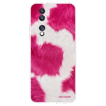 Picasee silikonska prozirna maskica za Honor 70 - Pink Moo