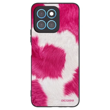 Picasee crna silikonska maskica za Honor X8 5G - Pink Moo