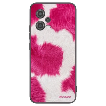 Picasee crna silikonska maskica za Xiaomi Poco X5 - Pink Moo