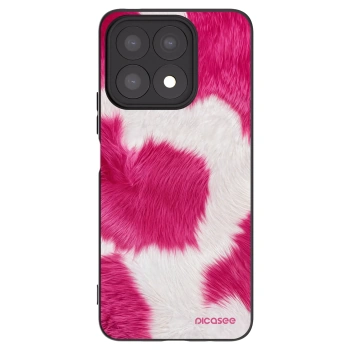 Picasee crna silikonska maskica za Honor X8a - Pink Moo