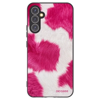 Picasee crna silikonska maskica za Samsung Galaxy A34 5G A346B - Pink Moo