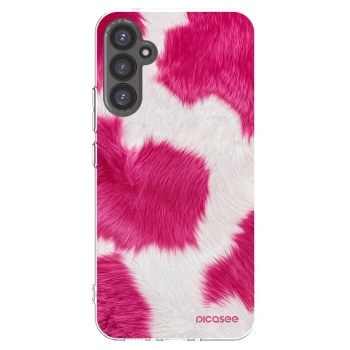 Picasee silikonska prozirna maskica za Samsung Galaxy A34 5G A346B - Pink Moo
