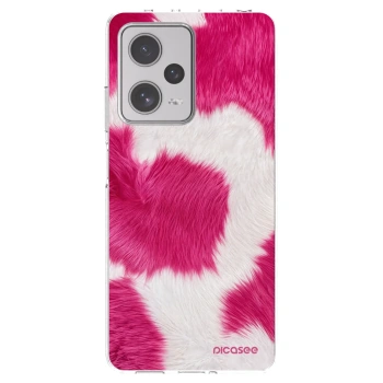 Picasee silikonska prozirna maskica za Xiaomi Redmi Note 12 Pro+ 5G - Pink Moo