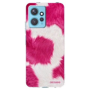 Picasee silikonska prozirna maskica za Xiaomi Redmi Note 12 4G - Pink Moo