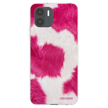 Picasee silikonska prozirna maskica za Xiaomi Redmi A2 - Pink Moo