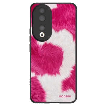 Picasee crna silikonska maskica za Honor 90 5G - Pink Moo