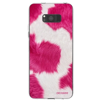 Picasee silikonska prozirna maskica za Samsung Galaxy S8 G950F - Pink Moo