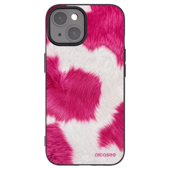 Picasee crna silikonska maskica za Apple iPhone 15 - Pink Moo