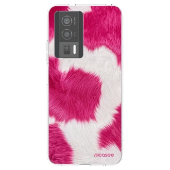 Picasee silikonska prozirna maskica za Xiaomi Poco F5 Pro 5G - Pink Moo