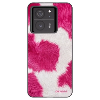 Picasee crna silikonska maskica za Xiaomi 13T - Pink Moo