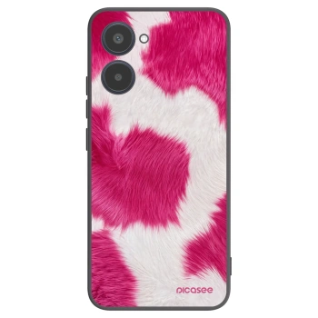Picasee crna silikonska maskica za Realme 10 4G - Pink Moo