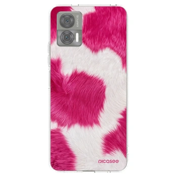 Picasee silikonska prozirna maskica za Motorola Edge 30 Neo - Pink Moo