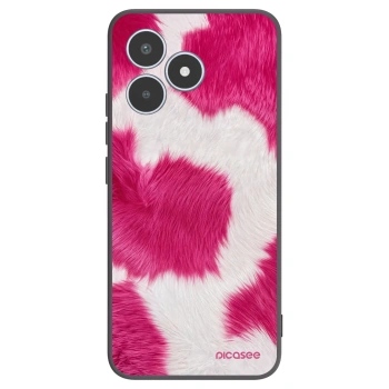 Picasee crna silikonska maskica za Realme C53 - Pink Moo