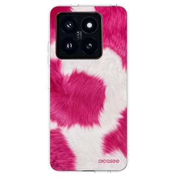 Picasee silikonska prozirna maskica za Xiaomi 14 Pro - Pink Moo