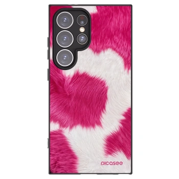 Picasee crna silikonska maskica za Samsung Galaxy S24 Ultra S928B 5G - Pink Moo