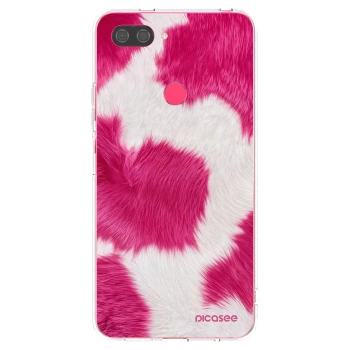 Picasee silikonska prozirna maskica za Xiaomi Mi 8 Lite - Pink Moo