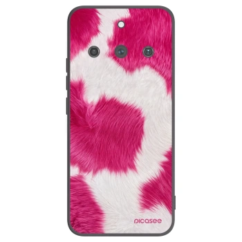 Picasee crna silikonska maskica za Realme 11 Pro+ - Pink Moo