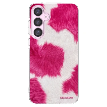 Picasee silikonska prozirna maskica za Samsung Galaxy A55 5G A556B - Pink Moo