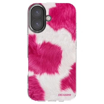 Picasee silikonska prozirna maskica za Apple iPhone 16 - Pink Moo