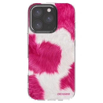 Picasee silikonska prozirna maskica za Apple iPhone 16 Pro - Pink Moo