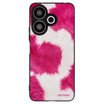 Picasee crna silikonska maskica za Xiaomi Redmi 13 4G - Pink Moo
