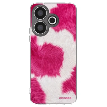 Picasee silikonska prozirna maskica za Xiaomi Redmi 13 4G - Pink Moo
