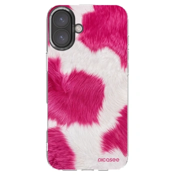 Picasee silikonska prozirna maskica za Apple iPhone 16 Plus - Pink Moo