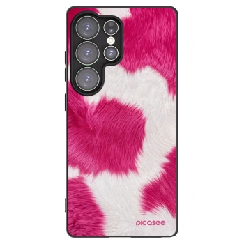 Picasee crna silikonska maskica za Samsung Galaxy S25 Ultra 5G - Pink Moo