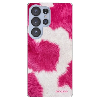 Picasee silikonska prozirna maskica za Samsung Galaxy S25 Ultra 5G - Pink Moo
