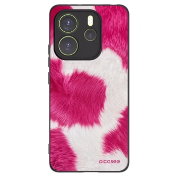 Picasee crna silikonska maskica za Xiaomi Redmi Note 14 4G - Pink Moo