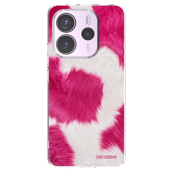 Picasee silikonska prozirna maskica za Xiaomi Redmi Note 14 4G - Pink Moo