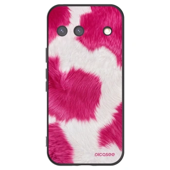Picasee crna silikonska maskica za Google Pixel 9 - Pink Moo