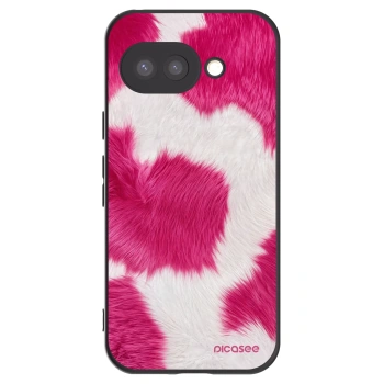 Picasee crna silikonska maskica za Google Pixel 9a - Pink Moo