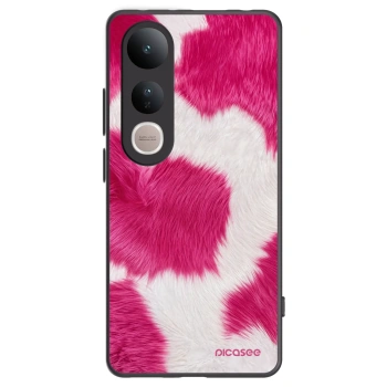 Picasee crna silikonska maskica za Vivo V50 Lite 5G - Pink Moo
