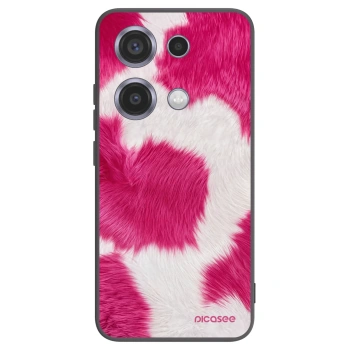 Picasee crna silikonska maskica za Xiaomi Redmi Note 14S - Pink Moo