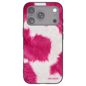 Picasee crna silikonska maskica za Apple iPhone 17 Pro - Pink Moo