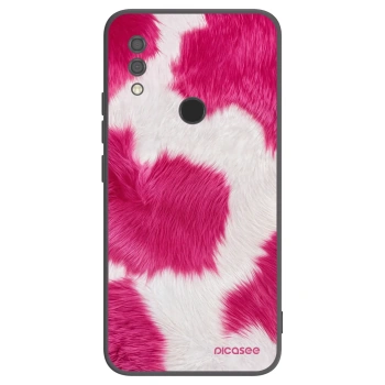 Picasee crna silikonska maskica za Xiaomi Redmi 7 - Pink Moo