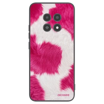 Picasee crna silikonska maskica za Realme 12X - Pink Moo