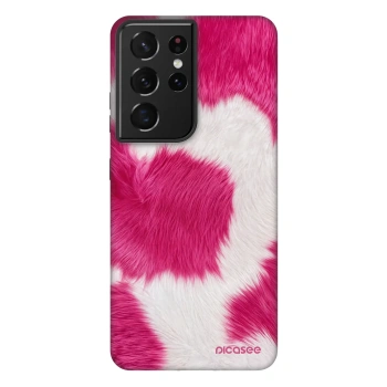 Picasee Fashion Case za Samsung Galaxy S21 Ultra 5G G998B - Pink Moo