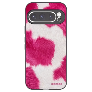 Picasee crna silikonska maskica za Google Pixel 9 Pro XL - Pink Moo