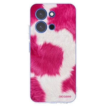 Picasee silikonska prozirna maskica za Xiaomi Redmi 15C 4G - Pink Moo