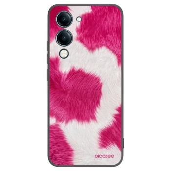 Picasee crna silikonska maskica za Vivo Y29s 5G - Pink Moo