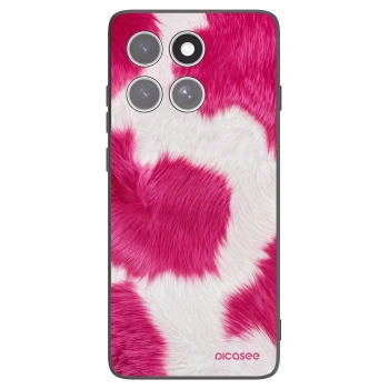 Picasee crna silikonska maskica za Motorola Edge 60 Fusion - Pink Moo
