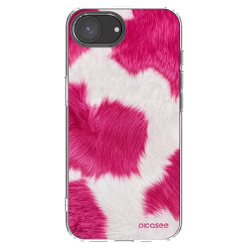 Picasee silikonska prozirna maskica za Apple iPhone 17e - Pink Moo