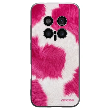 Picasee crna silikonska maskica za Honor Magic8 Pro 5G - Pink Moo