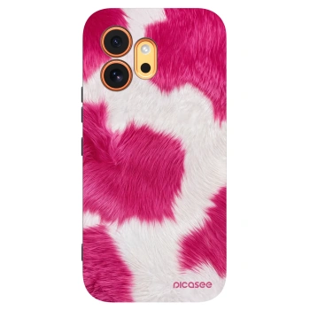 Picasee crna silikonska maskica za Honor 600 - Pink Moo