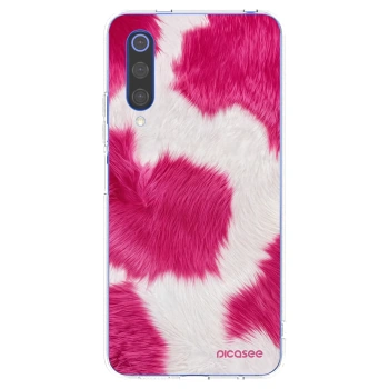 Picasee silikonska prozirna maskica za Xiaomi Mi 9 SE - Pink Moo