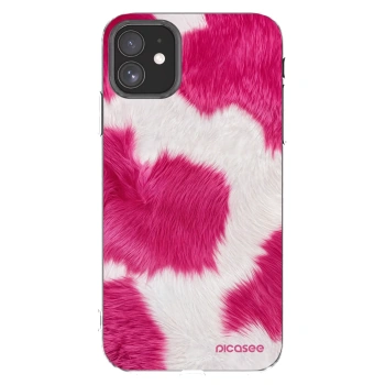 Picasee silikonska prozirna maskica za Apple iPhone 11 - Pink Moo