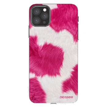 Picasee silikonska prozirna maskica za Apple iPhone 11 Pro Max - Pink Moo